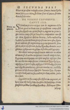 De Verbis Copiosius. Cap. IV.