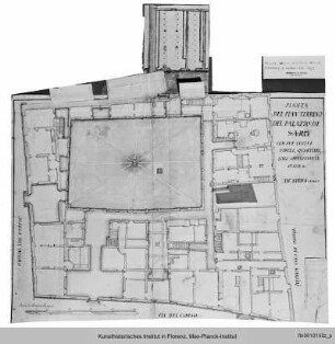 Grundriss des Erdgeschosses des Palazzo Reale in Siena