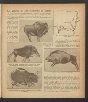 Las galerías del arte cuaternario en España