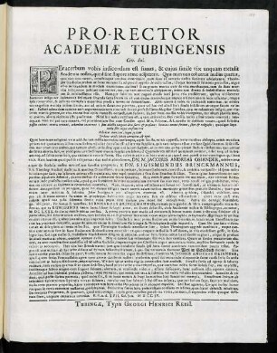 Pro-Rector Academiae Tubingensis Civ. Sal.