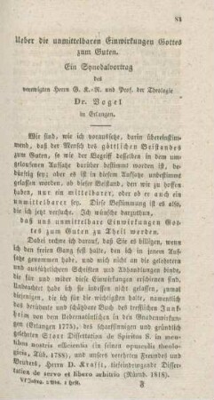 81-98 Ueber die unmittelbaren Einwirkungen Gottes zum Guten : ein Synodalvortrag