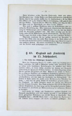 § 68. England und Frankreich im 15. Jahrhundert