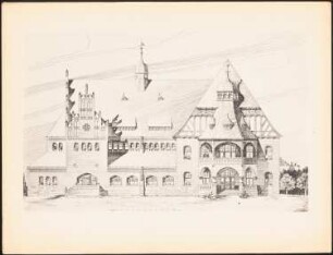 Rathaus: Ansicht (aus: Drucke von Seminararbeiten der Königlich Technischen Hochschule Berlin, Bd. I)