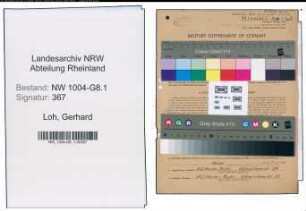 Entnazifizierung Gerhard Loh , geb. 25.11.1904 (Konstrukteur)