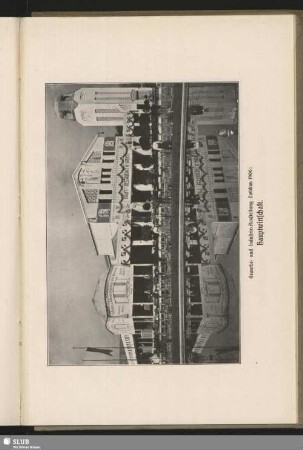 Gewerbe- und Industrie-Ausstellung Zwickau 1906: Hauptwirtschaft