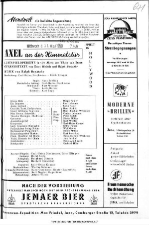Axel an der Himmelstür