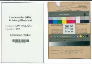Entnazifizierung Walter Schumann , geb. 28.05.1910 (Schreiner)