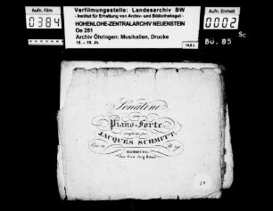 Schmitt, Jacques, Sonatine (für Klavier), Œuvre 29, Hamburg, Böhme.