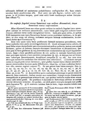 §. 3. De consensu singulari textus Samaritani cum versione Alexandrina, deque Samaritani textus conformatione.