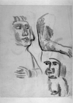 Skizze zu "Der Golem, wie er in die Welt kam" (1920)