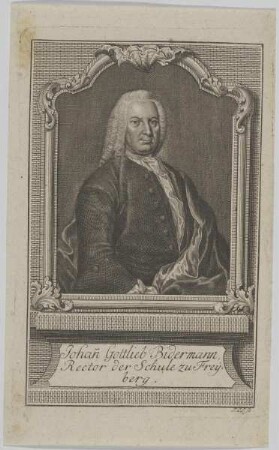 Bildnis des Johann Gottlieb Bidermann