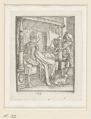 Herzogin, aus: Symphorien Barbier, Les images de la mort, Lyon 1562, C 4 verso