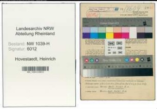 Entnazifizierung Heinrich Hovestaedt , geb. 31.01.1903 (Polizist)