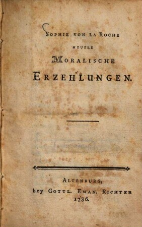 Neuere Moralische Erzehlungen