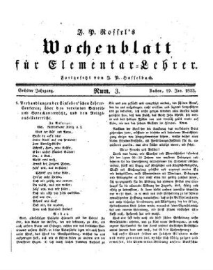 Verhandlungen der Einleben'schen Lehrer-Conferenz über den vereinten Schreib- und Sprachunterricht, und den Religions-Unterricht