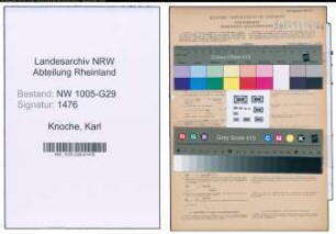 Entnazifizierung Karl Knoche , geb. 04.10.1902 (Beamter)