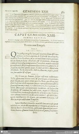 Caput Geneseos XXII.