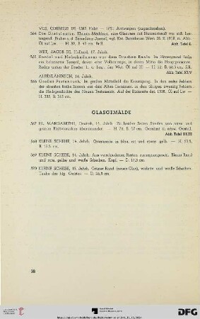 Glasgemälde (Nr. 567-570)