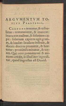 Argumentum Totius Psalterii.
