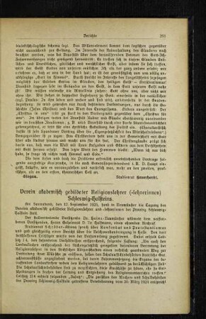 Verein akademisch gebildeter Religionslehrer (-lehrerinnen) Schleswig-Holstein