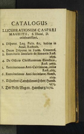 Catalogus