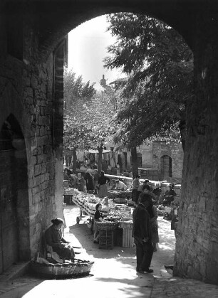 Assissi. Marktstände