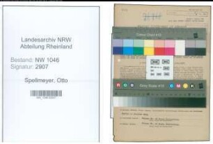 Entnazifizierung Otto Spellmeyer , geb. 22.12.1905 (Schneider)