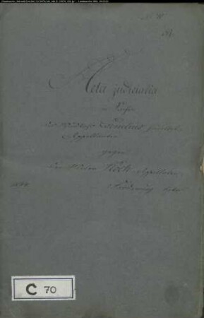Cornelius, Mundkoch gegen Maler Koch - Forderung