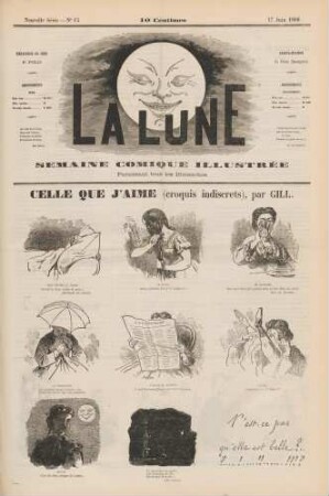 Celle que j'aime (croquis indiscrets), par Gill