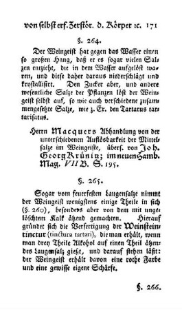 Auflösungen durch Weingeist (§§. 264-276)