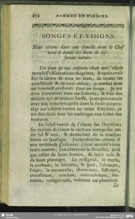 Songes Et Visions