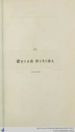 CI. Spruch Gedicht - CV. Vom Neide.