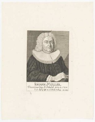 Bildnis des Johann Müller
