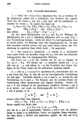 § 63. Verwandte Quaternionen.