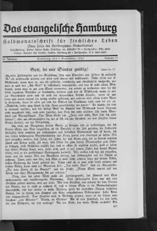 Gott, sei mir Sünder gnädig!