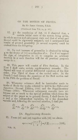 On the motion of fluids.