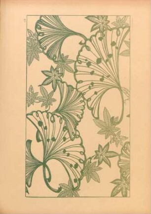 AD [Motif de décor (Fleurs et feuilles)]