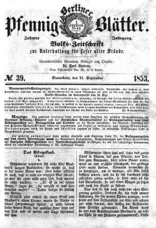 Nr. 39, Sonnabend, den 24. September