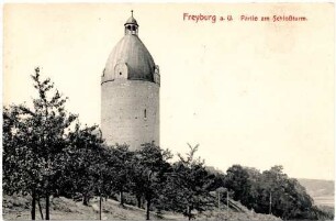 Freyburg a.U. Partie am Schloßturm.