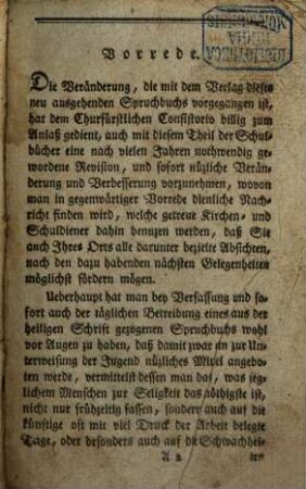 Spruchbuch : bestehend in einer neu eingerichteten Sammlung von biblischen Sprüchen, Psalmen und Gebeten zum Gebrauch der Schulen in dem Königreich Württemberg