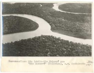 Zusammenfluss des Río Ichilo und des Río Chimoré zum Río Mamoré nordöstlich von Cochabamba