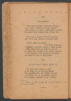 XIV - Yo no nací para reir (1)