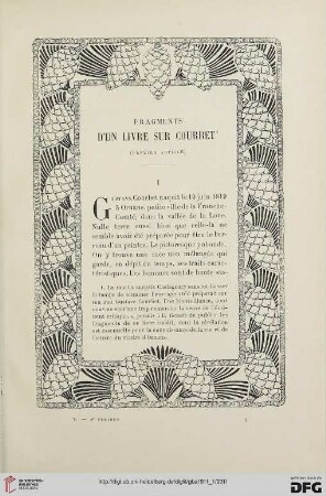 4. Pér. 5.1911: Fragments d'un livre sur Courbet, [1]