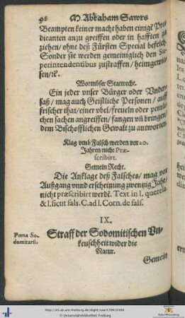 Von Unkeuschheit unnd Hurerey