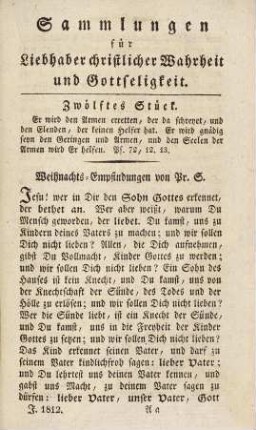 361-392, Zwölftes Stück