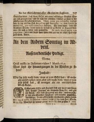 707-716, An dem Andern Sonntag im Advent