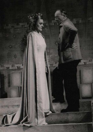 Heinz Tietjen bei einer Probe zu ´Tannhäuser´ mit Martha Musial als Elisabeth