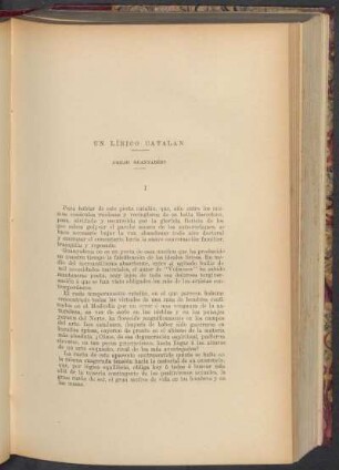 Un lírico catalan : Emilio Guanyabéns
