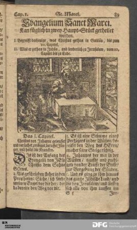 Evangelium Sanct Marci.