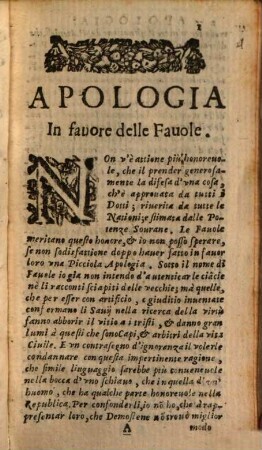 Favole Heroiche : Contenenti le vere Massime Della Politica, Et Della Morale, 1
